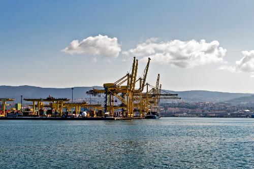Una foto d'archivio del Porto di Trieste